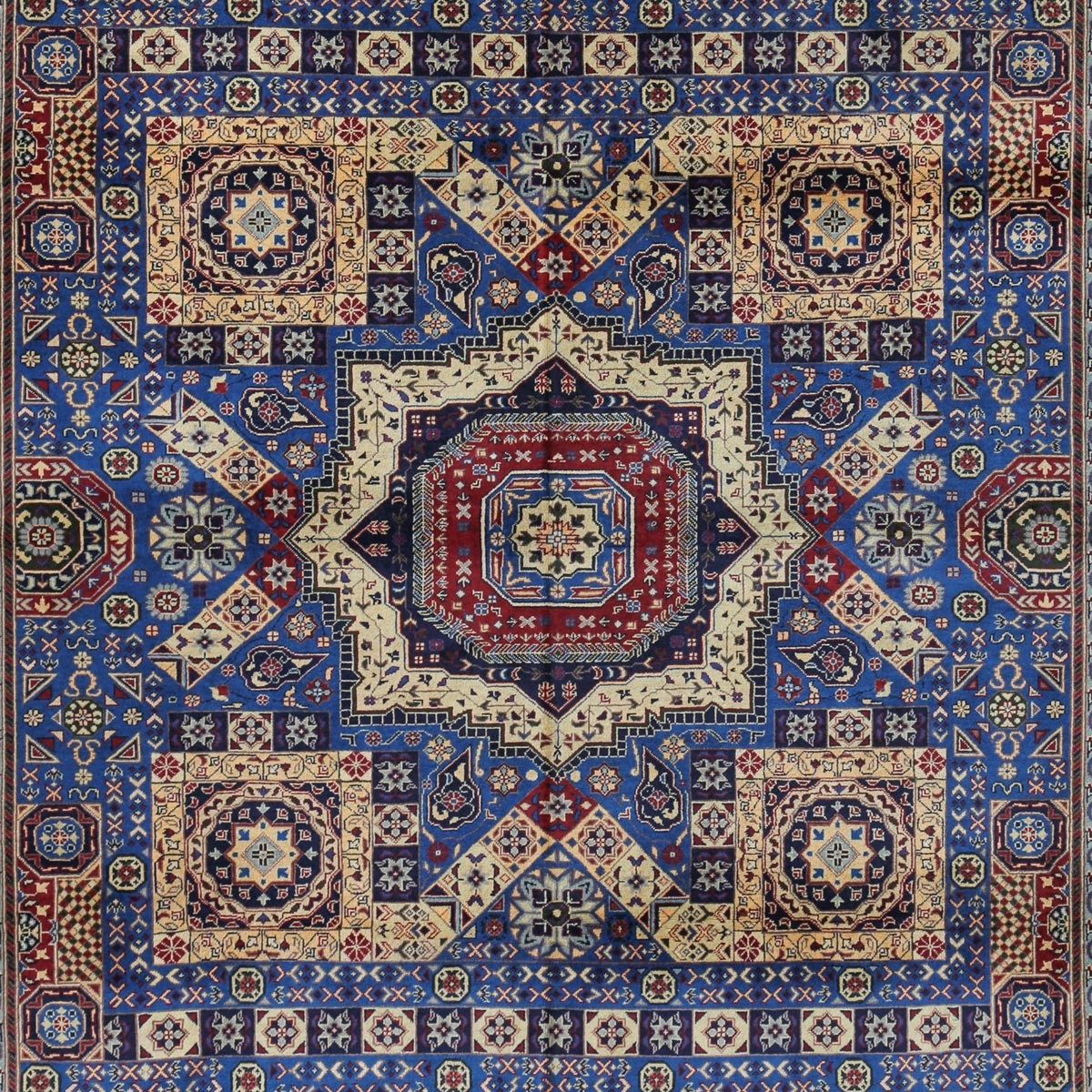 Blue Mamlok Design Handwoven Carpet | 11' 4" X 8' 5" 2