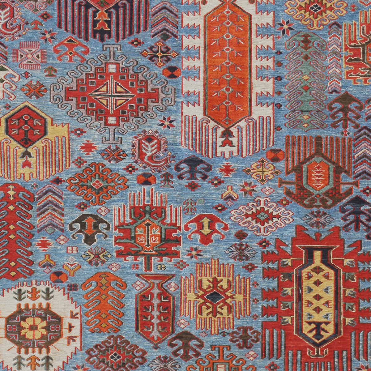 Blue Sumaki Handwoven Gelim | 6' 4" X 4' 6" 2