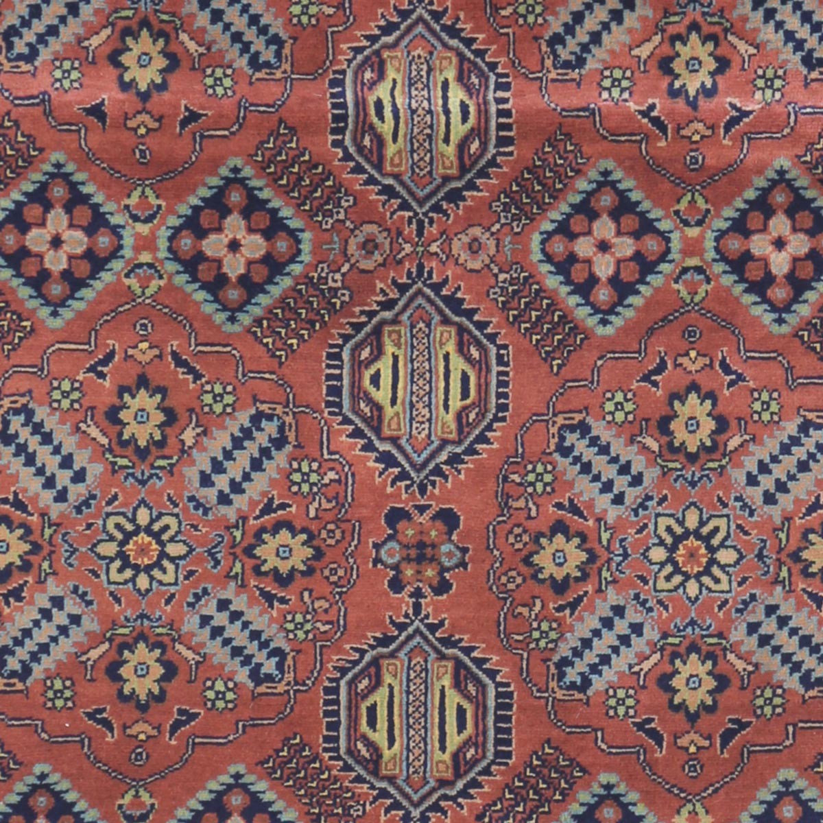 Tea Rose Patnosi Design Handwoven Carpet | 5' 1" X 3' 4" 2