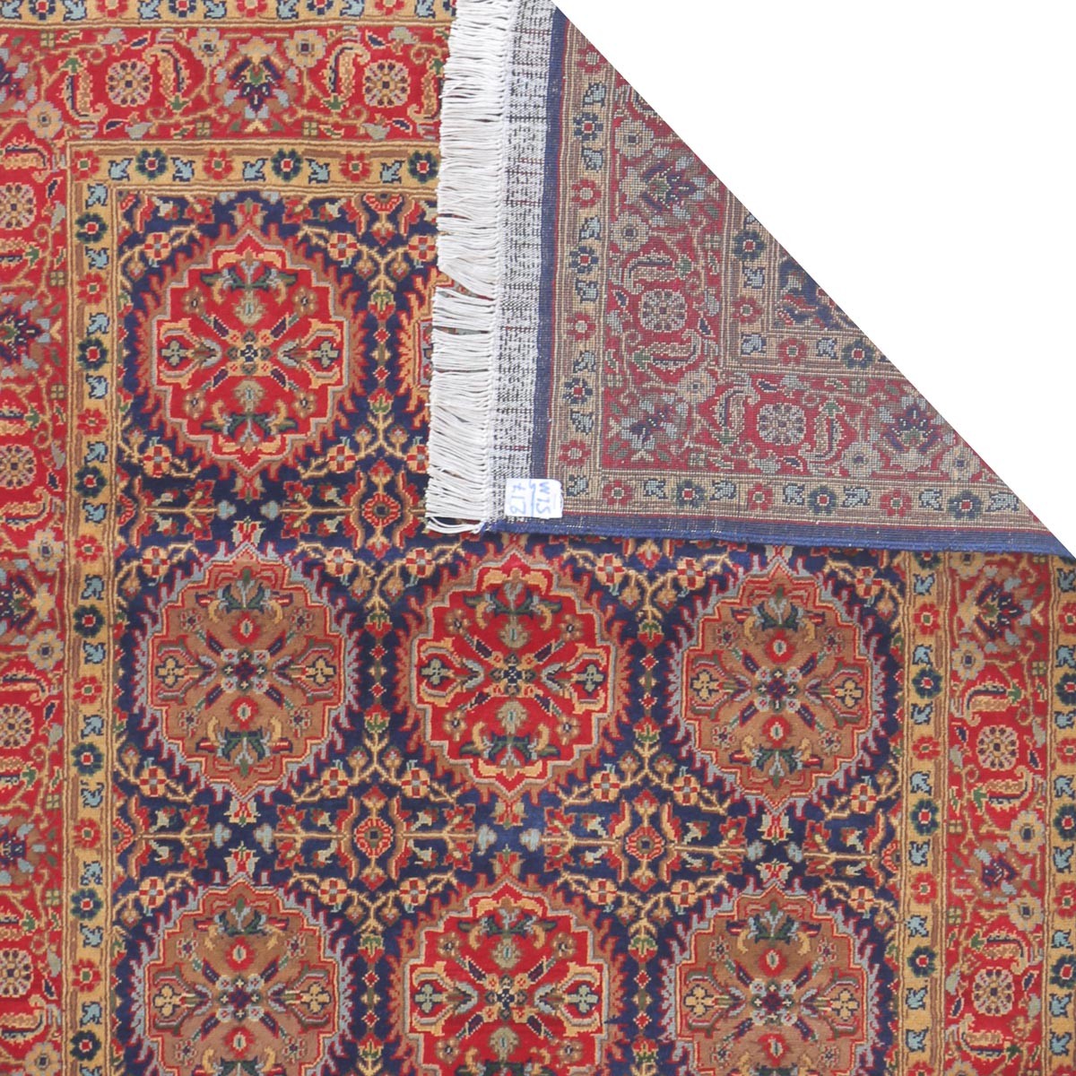 Orange Abrisham Design Handwoven Carpet | 4' 8" X 3' 4" 3