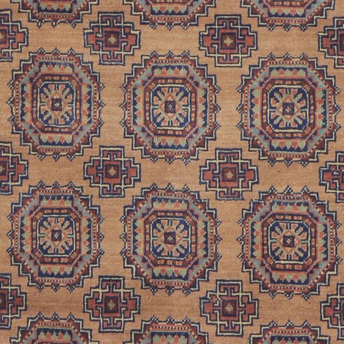 Cream Sariqi Design Handwoven Carpet | 3' 11" X 2' 10" 2