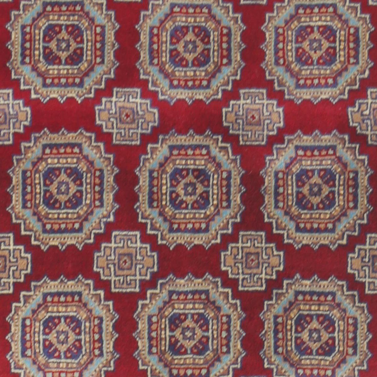 Red Sariqi Design Handwoven Carpet | 3' 9" X 2' 7" 2