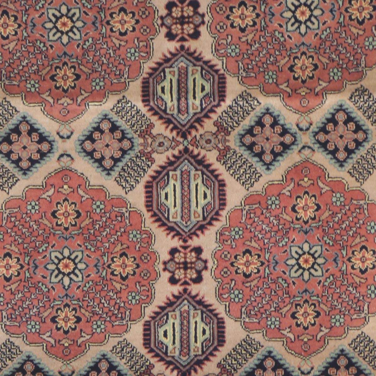 Coral Peach Patnosi Design Handwoven Carpet | 4' 11" X 3' 3" 2