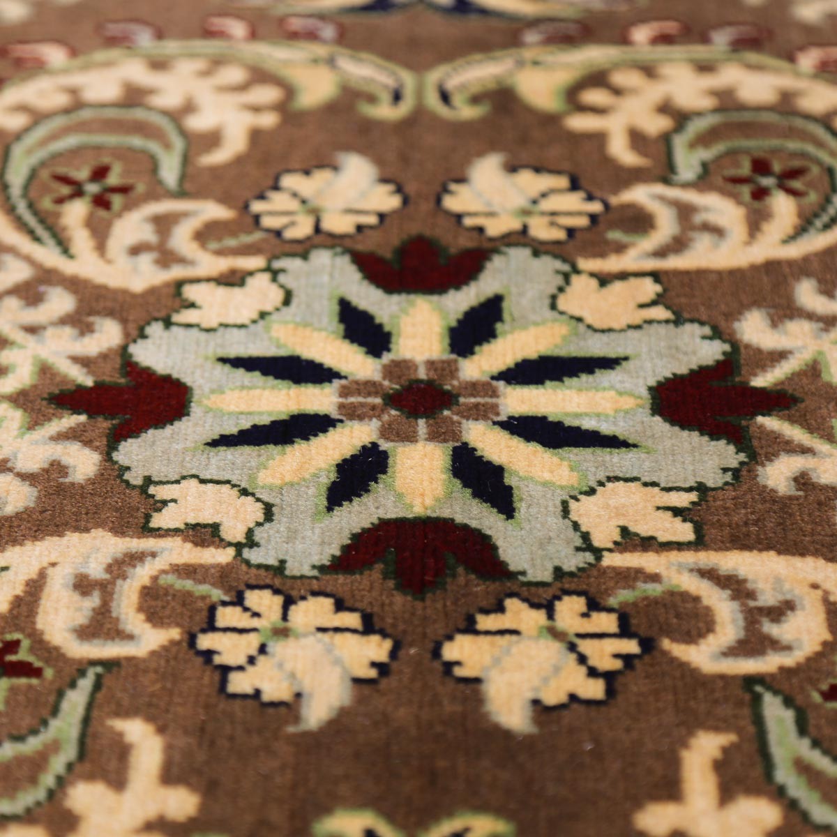 Afghan Wood Design Handwoven Carpet | 11' 5" X 8' 3" 3