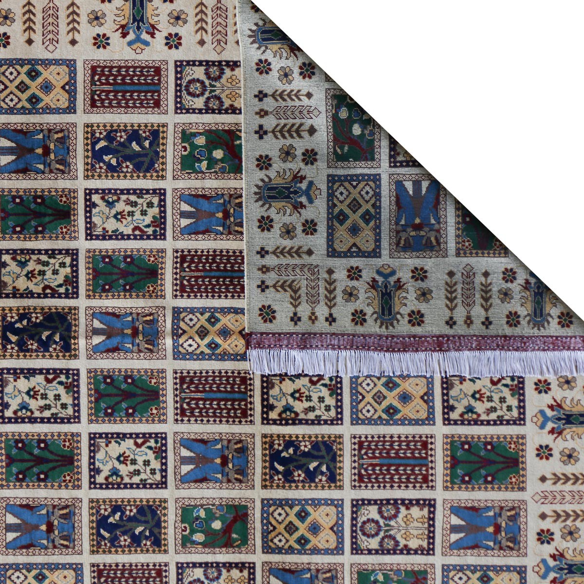 Mirror Design Handwoven Original Area Rug | 10' 1" X 6' 5" 2