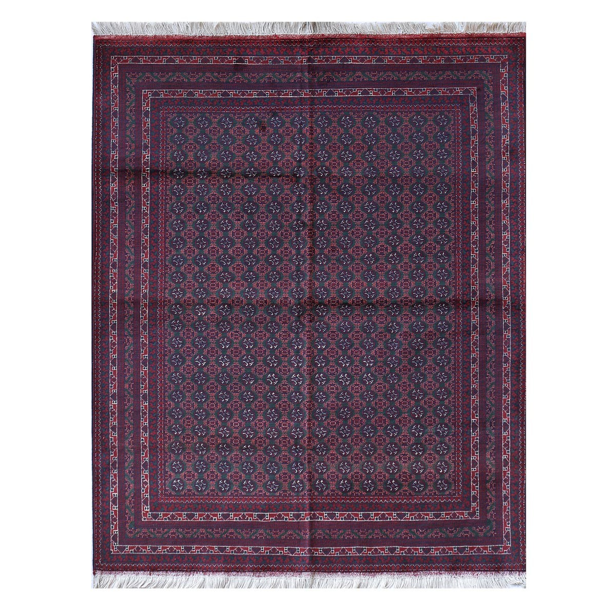 Mawri Design Original Afghan Handmade Carpet | 6' 3" X 5' 1" 1