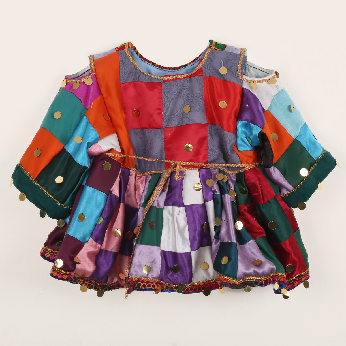 Floral Cross Stitch Baby Girl's Frock | 3 Piece Silk Party Wear Frock 3