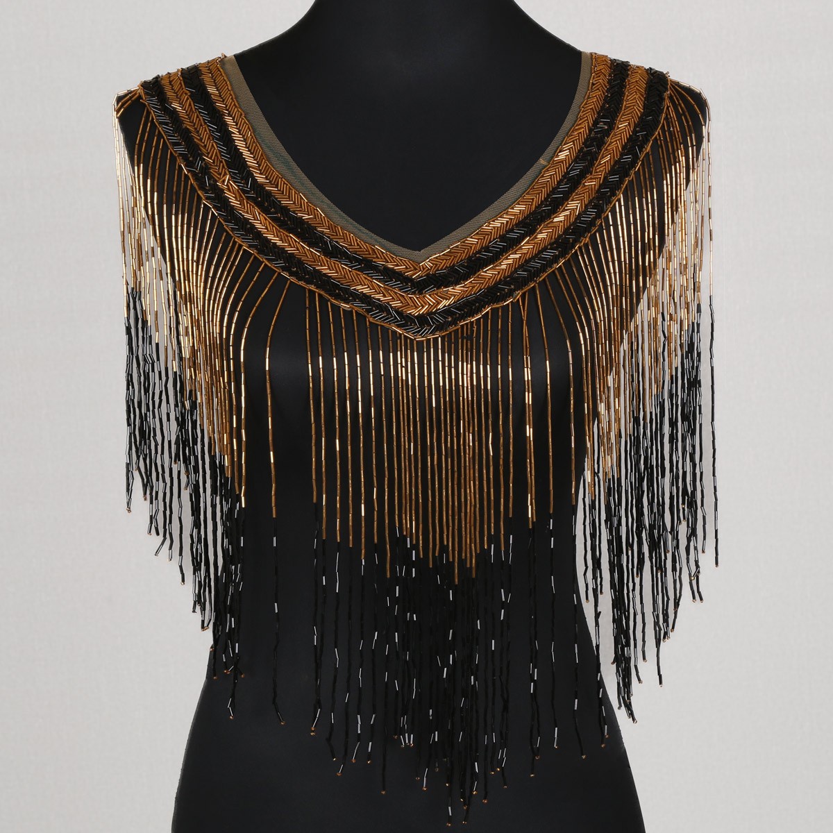Tessel Golden Beaded Top | Beaded Crop Party Wear Top 2