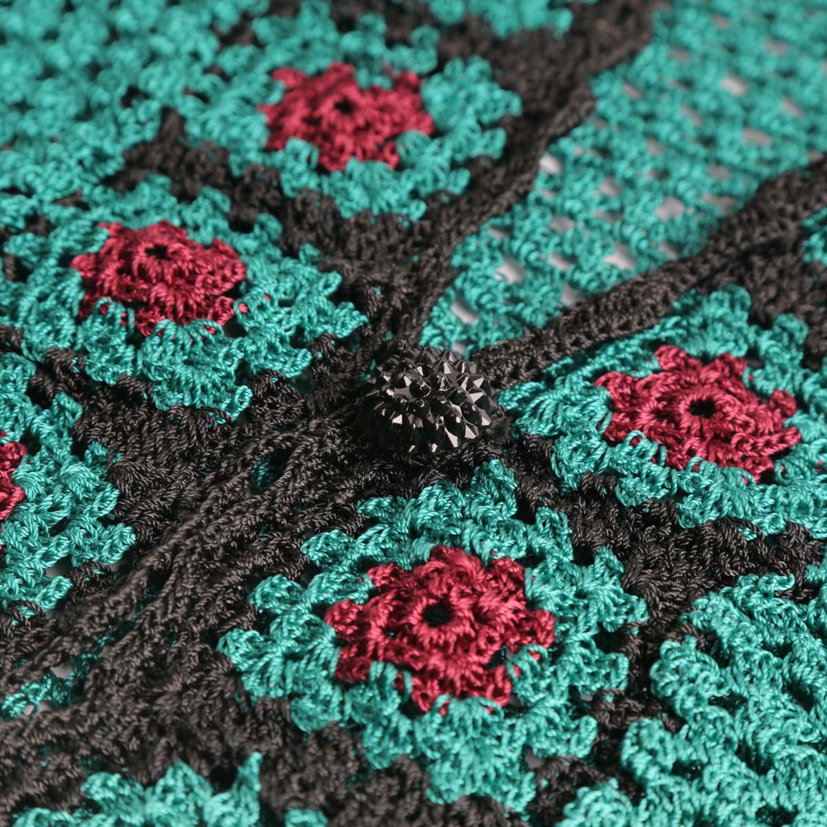 Teal Green Women's Sweater | Hand-Knitted Sleeveless Jacket 4