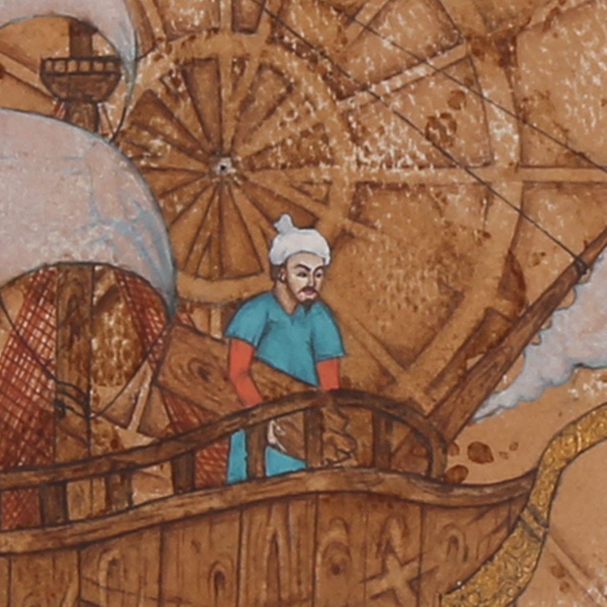 The Ark of Prophet Noah Painting | Divine Voyage of Noah Wall Artwork 3