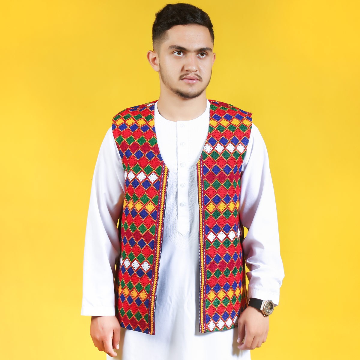 Hand Stitched Men Waistcoat | Embroidered Men's Party Wear 1