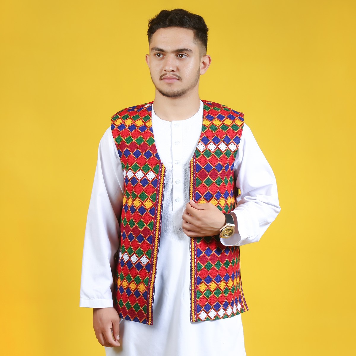 Hand Stitched Men Waistcoat | Embroidered Men's Party Wear 3
