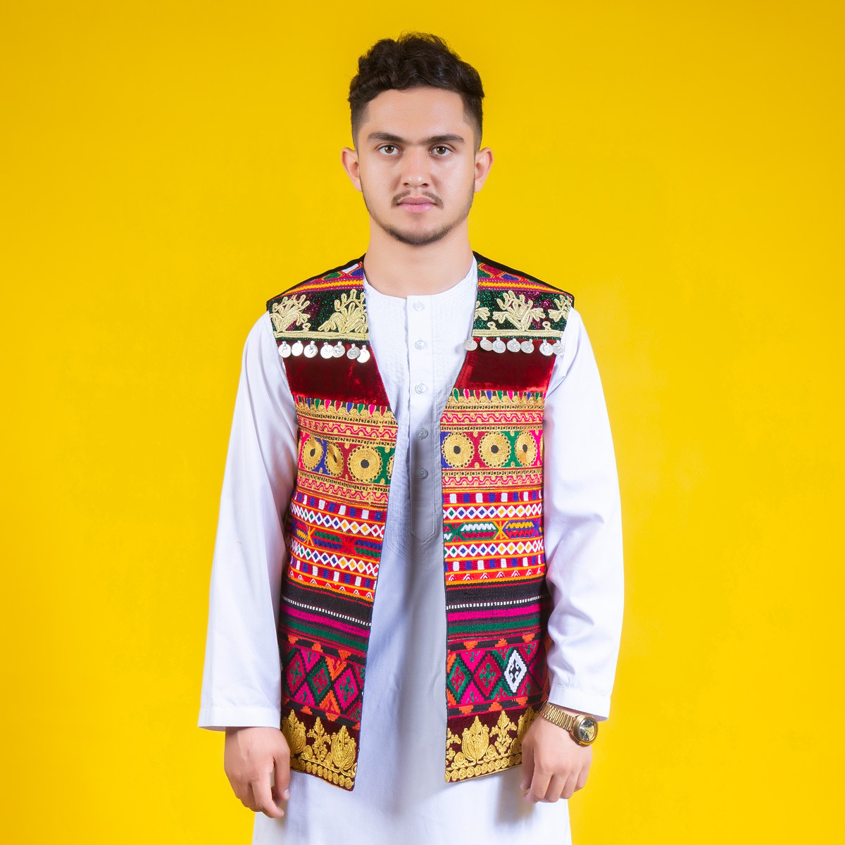 Traditional Party Waistcoat| Afghan Men Outfit 1