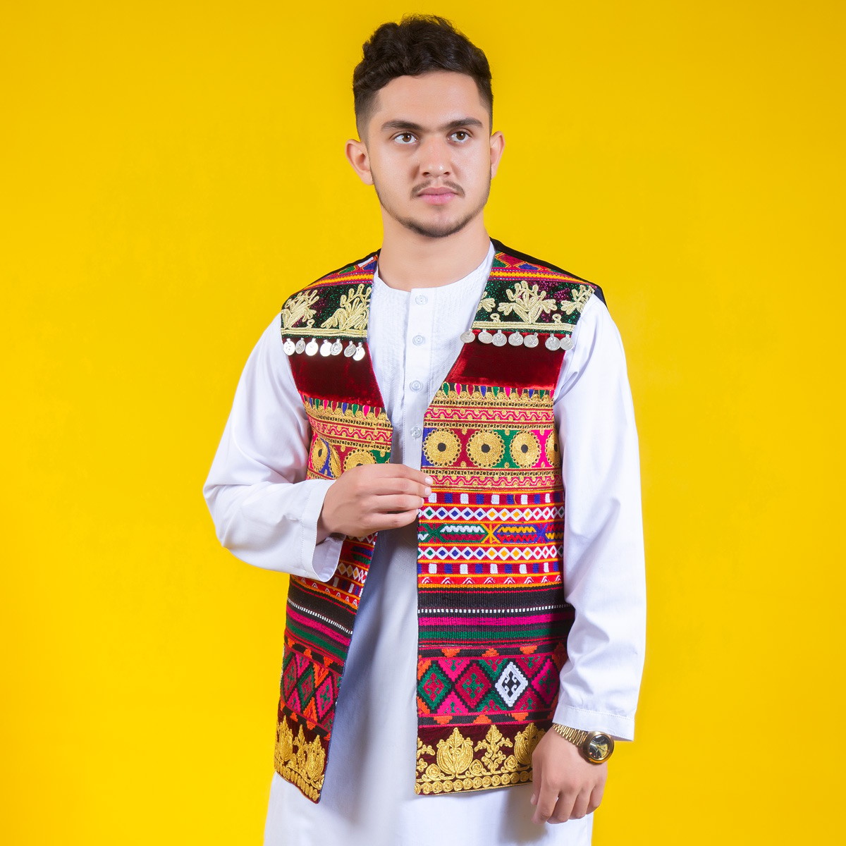 Traditional Party Waistcoat| Afghan Men Outfit 2