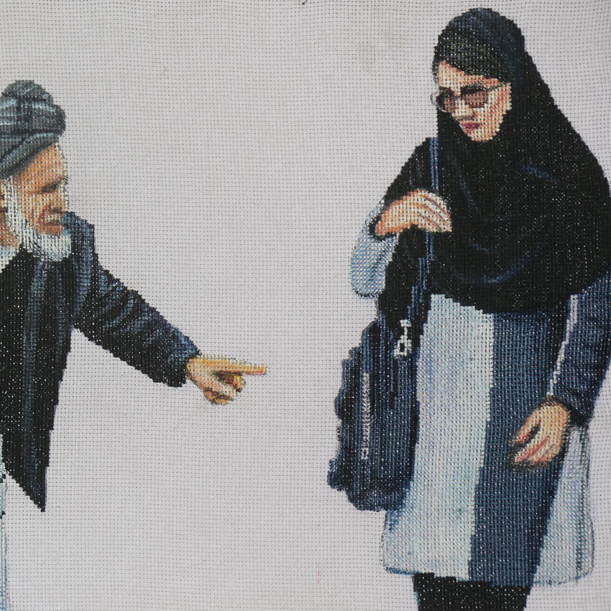 Afghan Cultural Diversity Artwork| Beautiful Needlework on Canvas 3