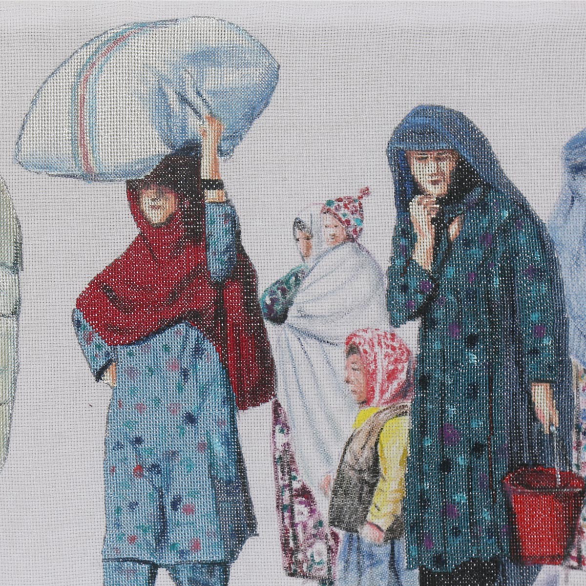 Afghan Family Shifting Artwork| Family Travelling Scene Artwork 2