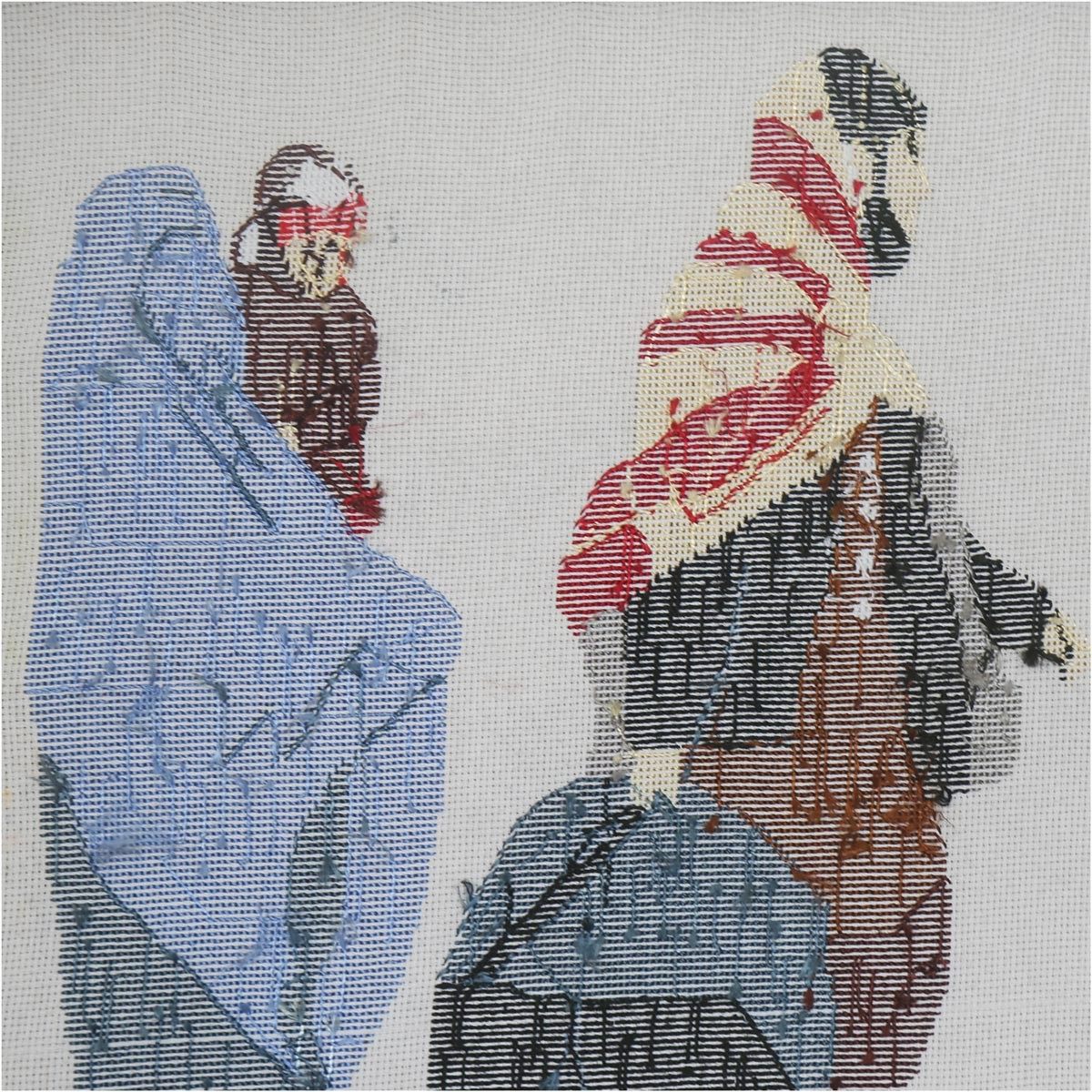 Beautiful Afghan Women Artwork| Best Needlework on Canvas Art 4