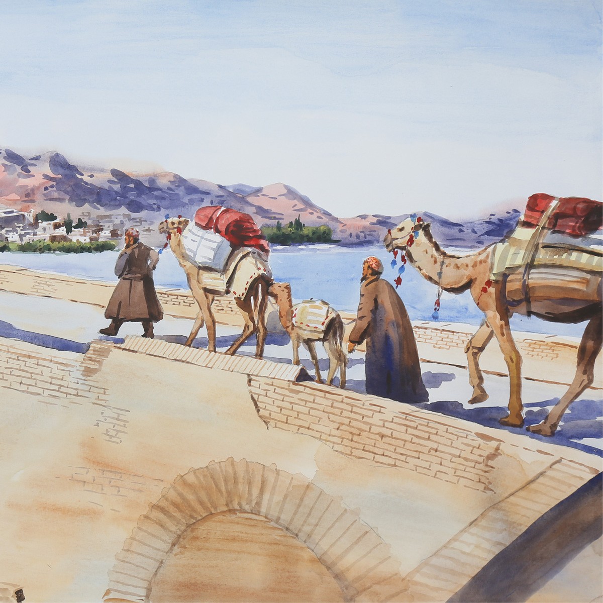 Herat Historical Bridge Artwork| Malan Bridge Artwork| Ancient Herat Painting 2