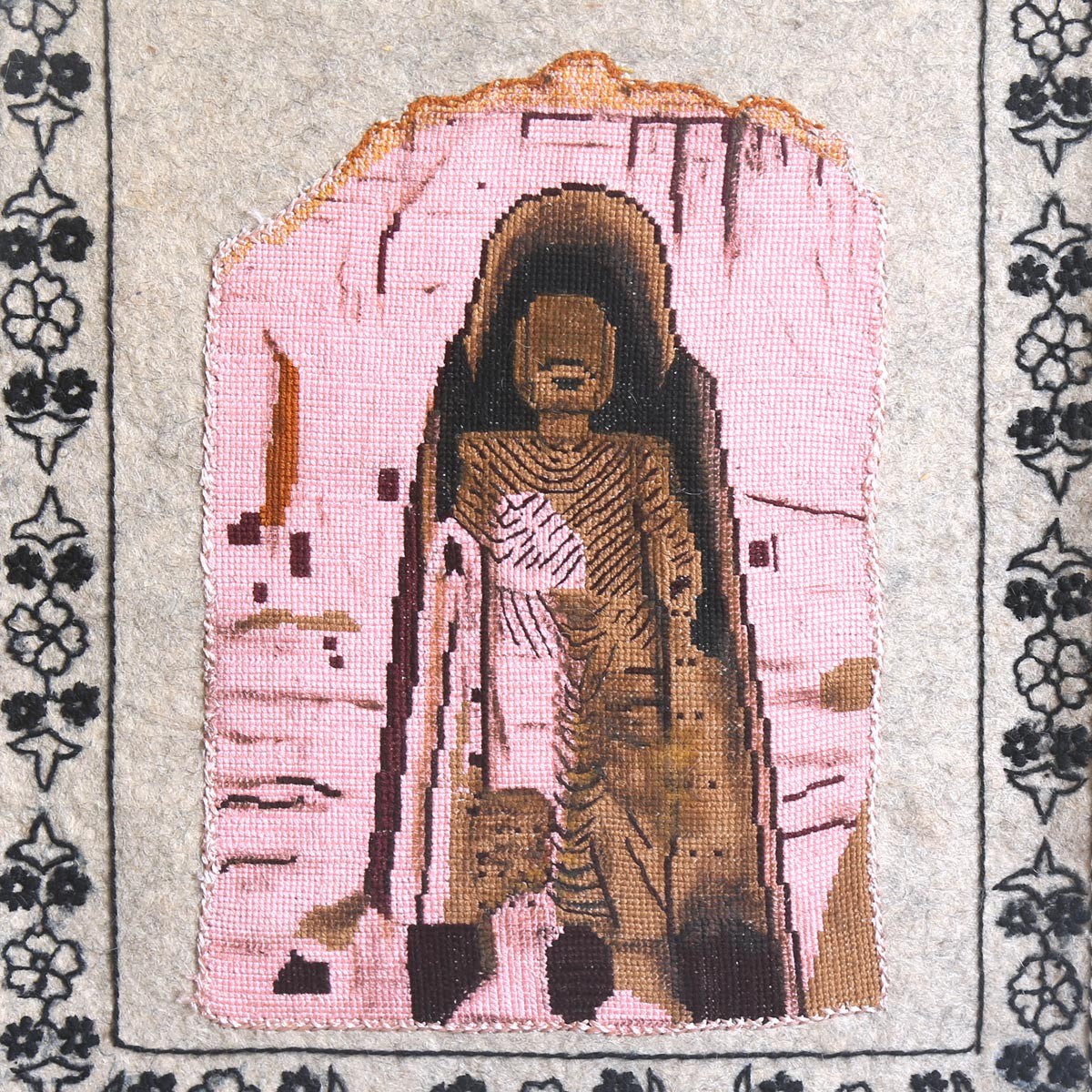 Bamiyan Oil Painting Artwork| Budha Sculptures View Artwork 2
