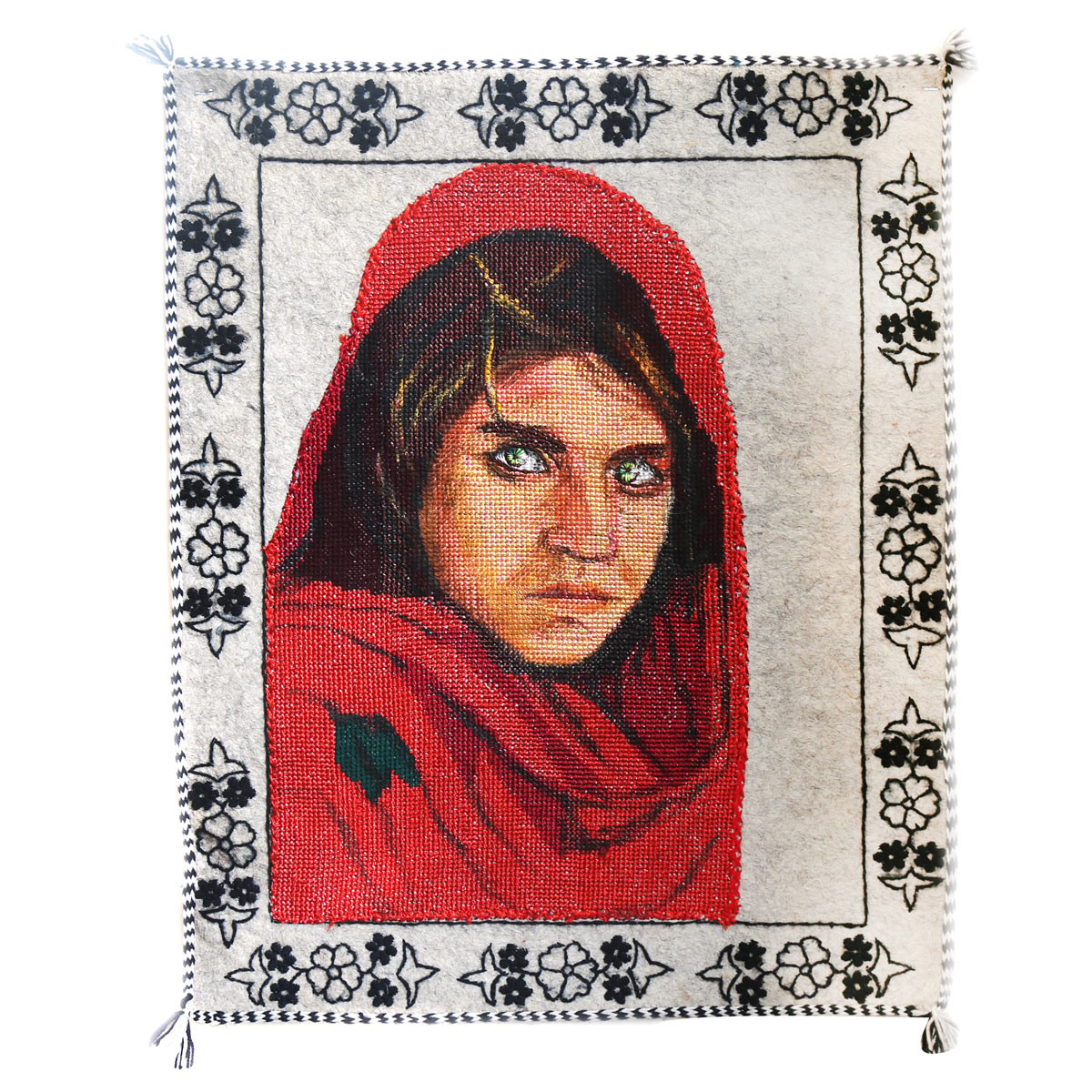 Sharbat Gul Artwork| Famous Afghan Woman Sharbat Gul Painting 1