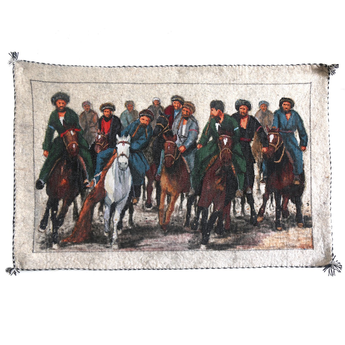 Buzkashi Contest Scene Artwork| Beautiful Afghan Sport Artwork 1