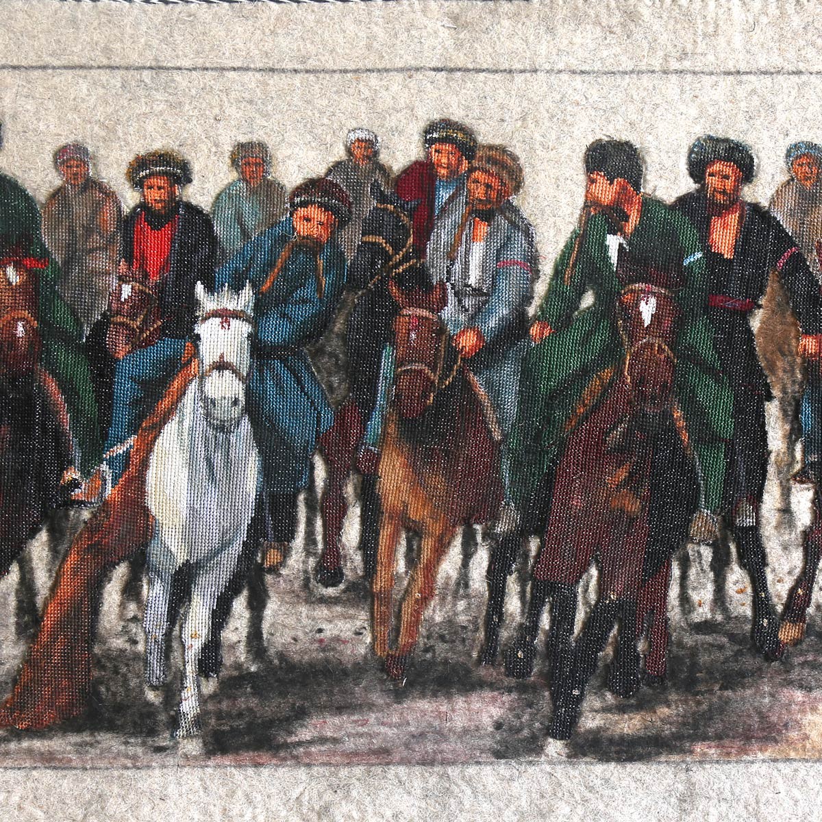 Buzkashi Contest Scene Artwork| Beautiful Afghan Sport Artwork 2