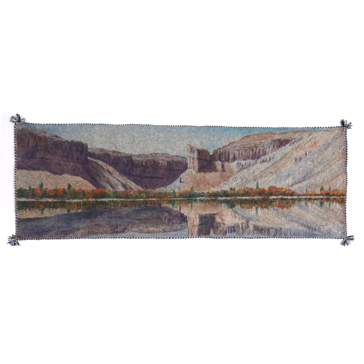 Band Amir Beautiful Artwork on Felt| Bamiyan Water Dam Artwork 1