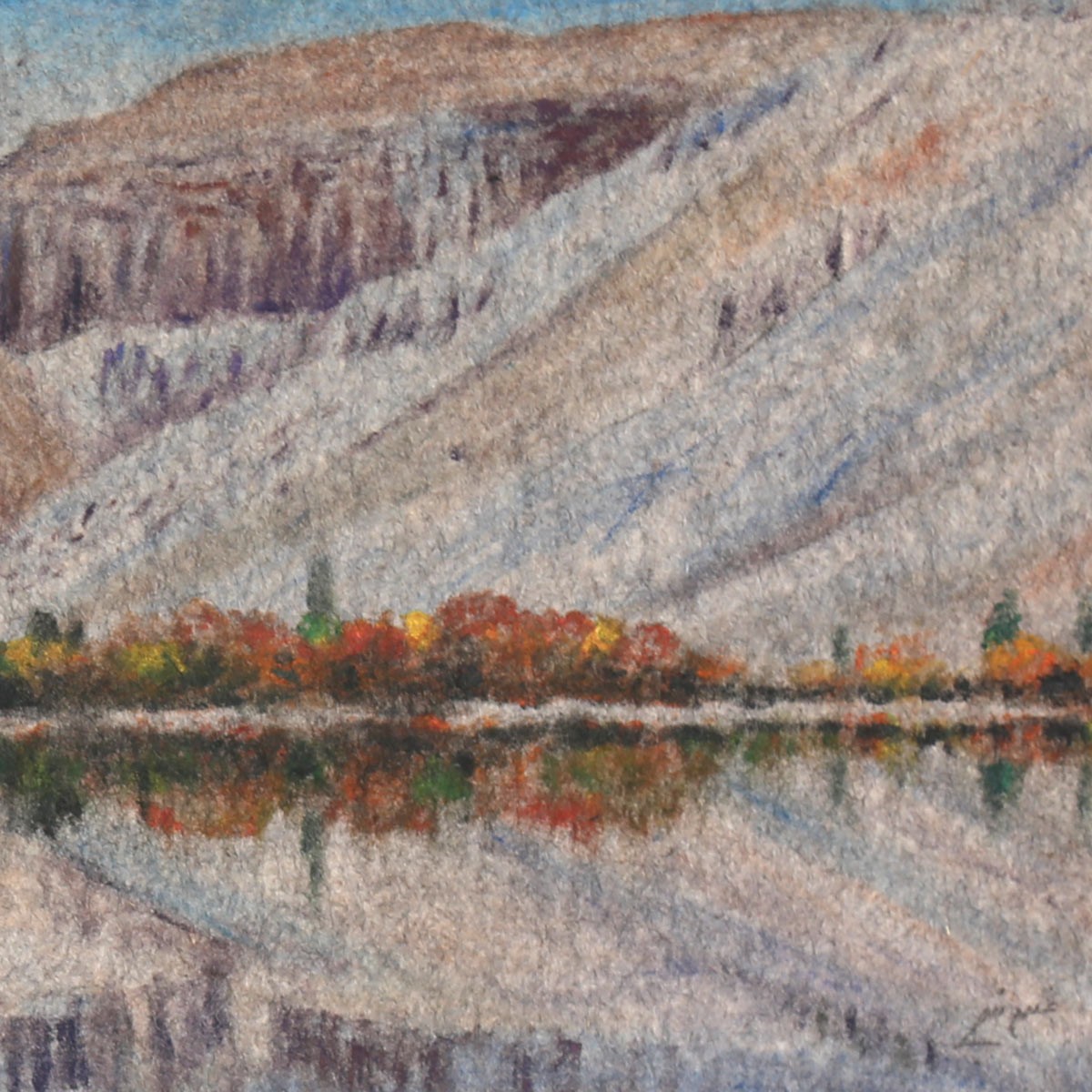Band Amir Beautiful Artwork on Felt| Bamiyan Water Dam Artwork 2