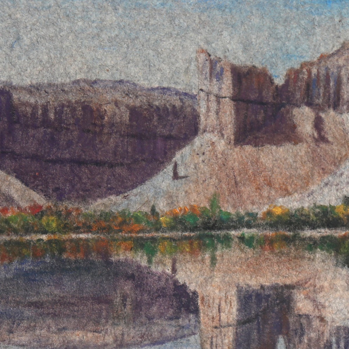 Band Amir Beautiful Artwork on Felt| Bamiyan Water Dam Artwork 3
