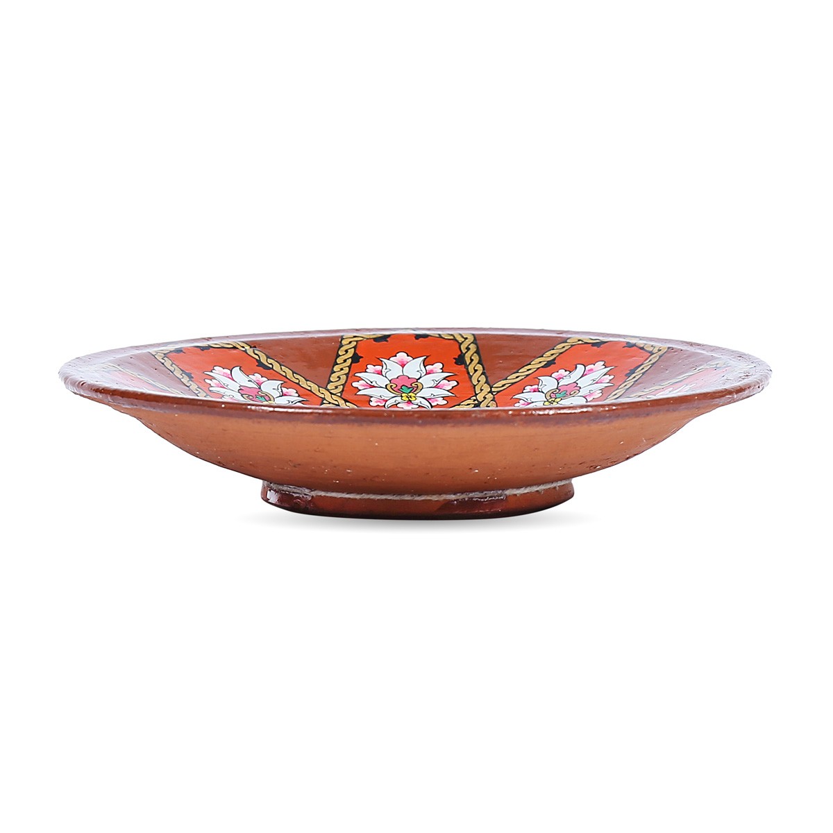 Brown Handmade Pottery Ceramic Plate 1