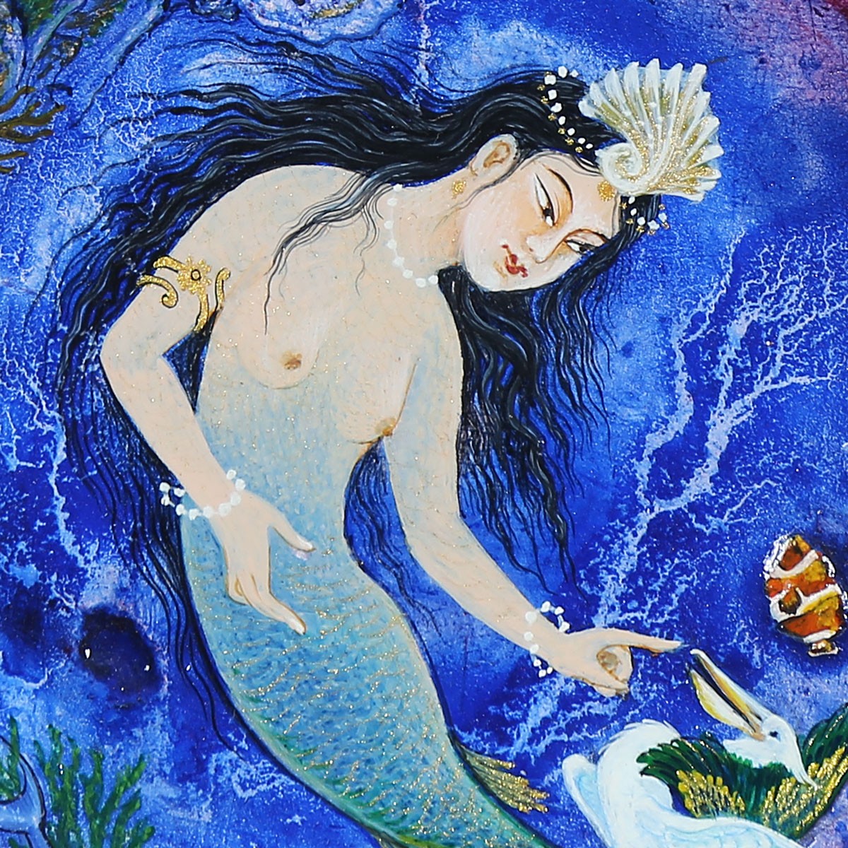 Mermaid Pottery Ceramic Plate 3