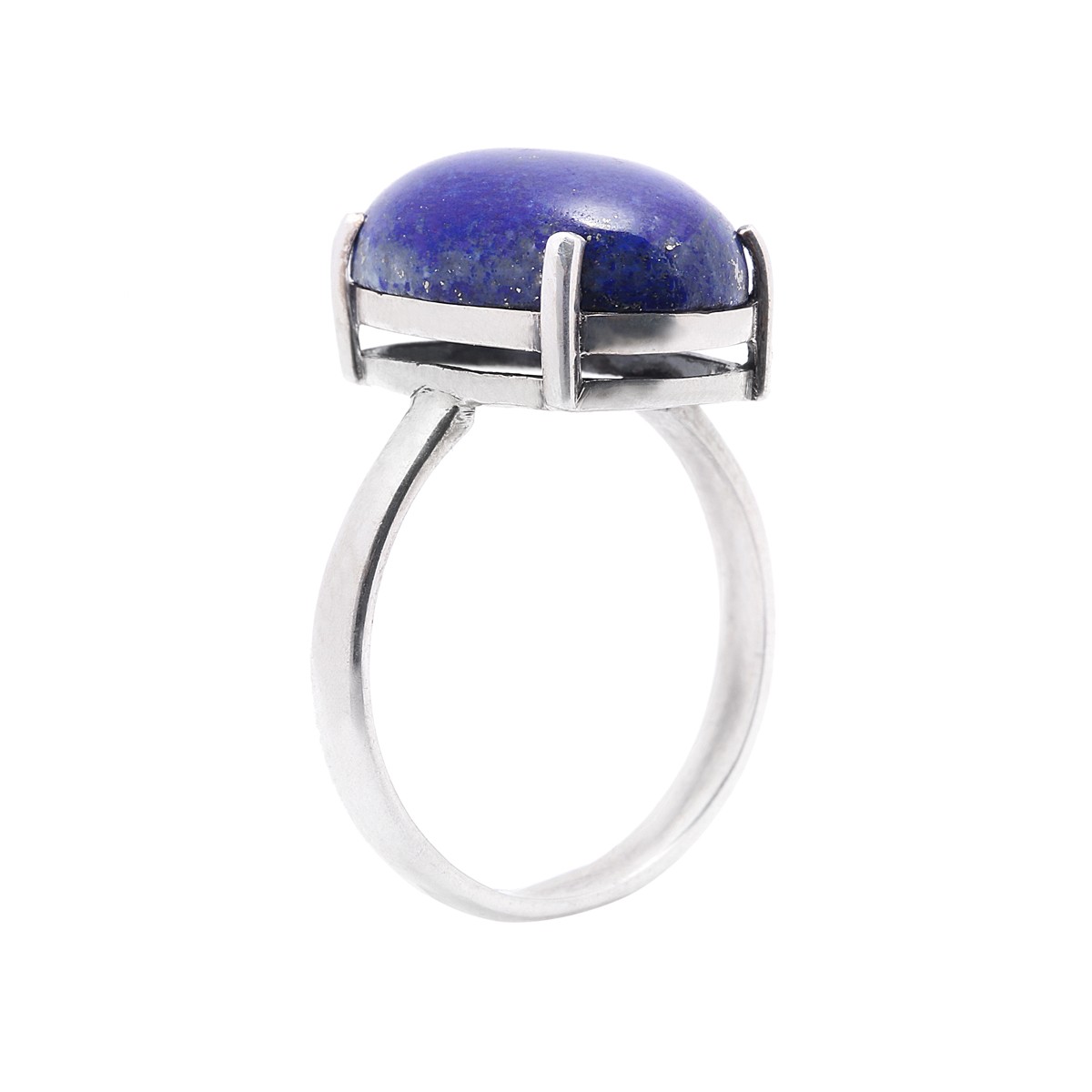 Lapis Lazuli Ring | Silver Solitaire Ring 1