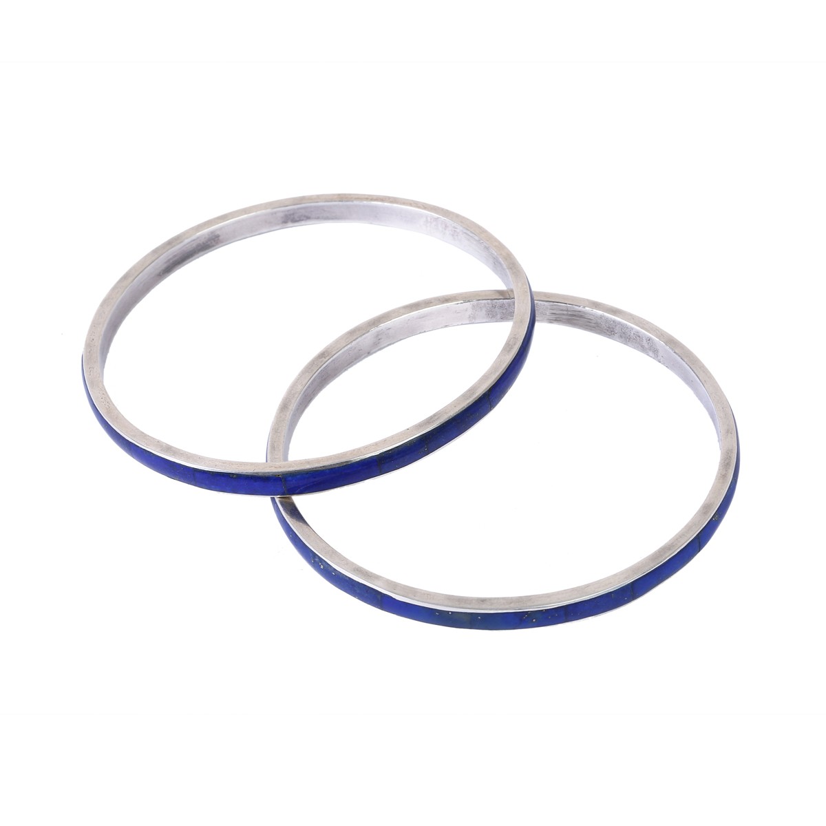 Silver Bracelet Bangle Lapis Lazuli Zargarzada 1