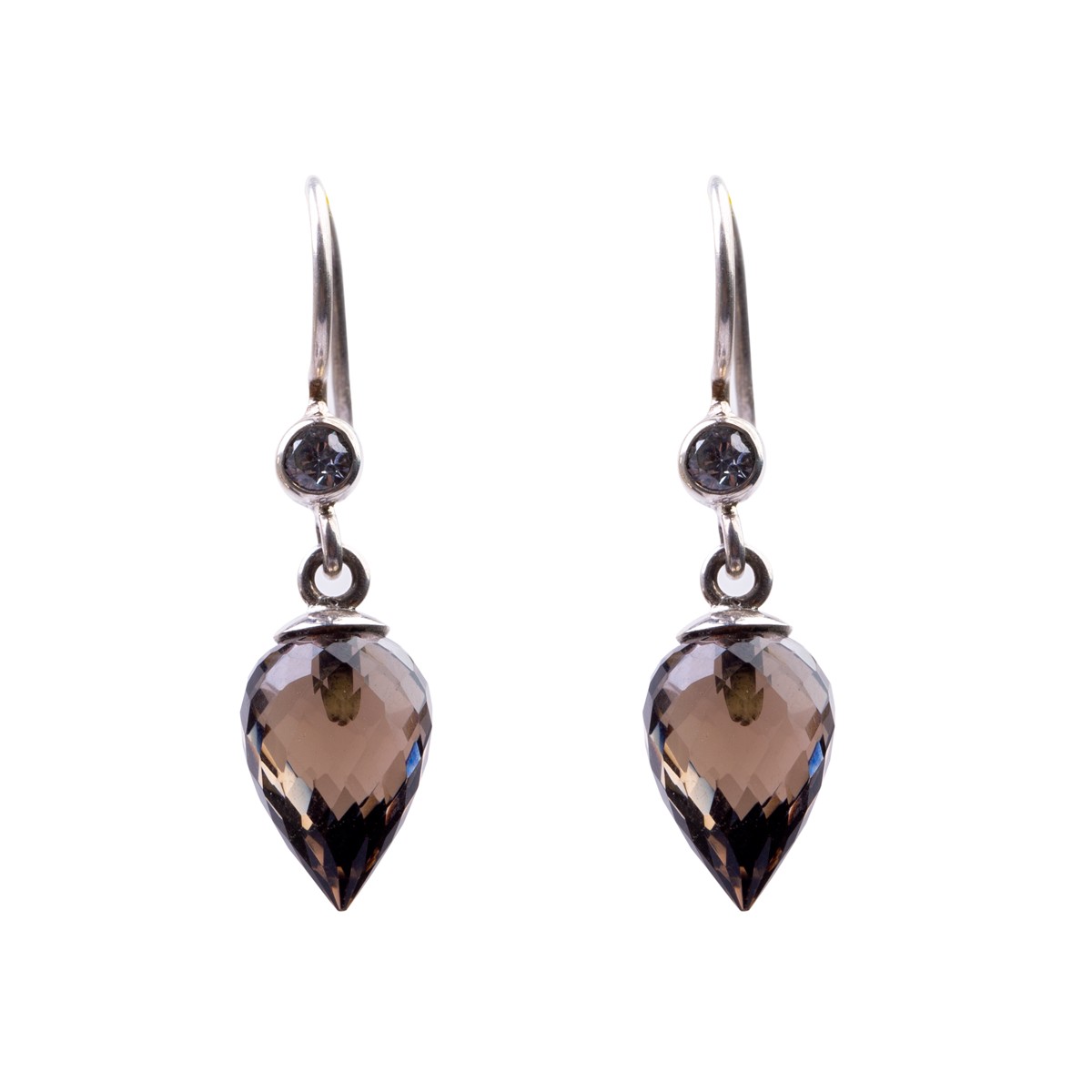Smoky Quartz Drop Earrings | Dangle Marquise Earrings 1
