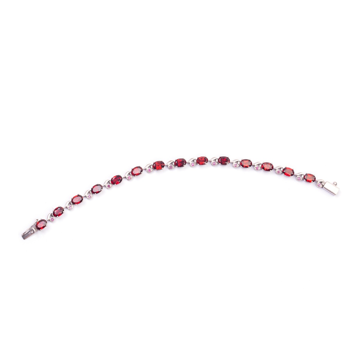 Garnet Stone Bracelet | Silver Bracelet Band 2