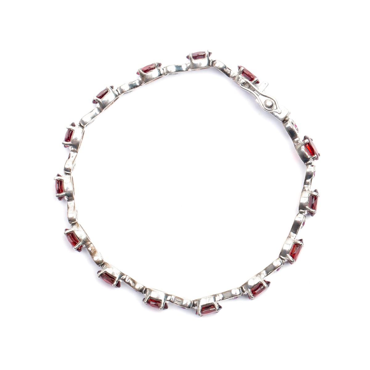 Garnet Stone Bracelet | Silver Bracelet Band 3