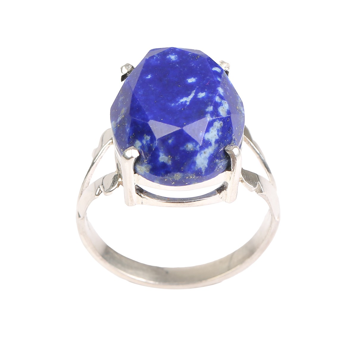 Lapis Lazuli Men's Ring | Silver Solitaire Ring  2