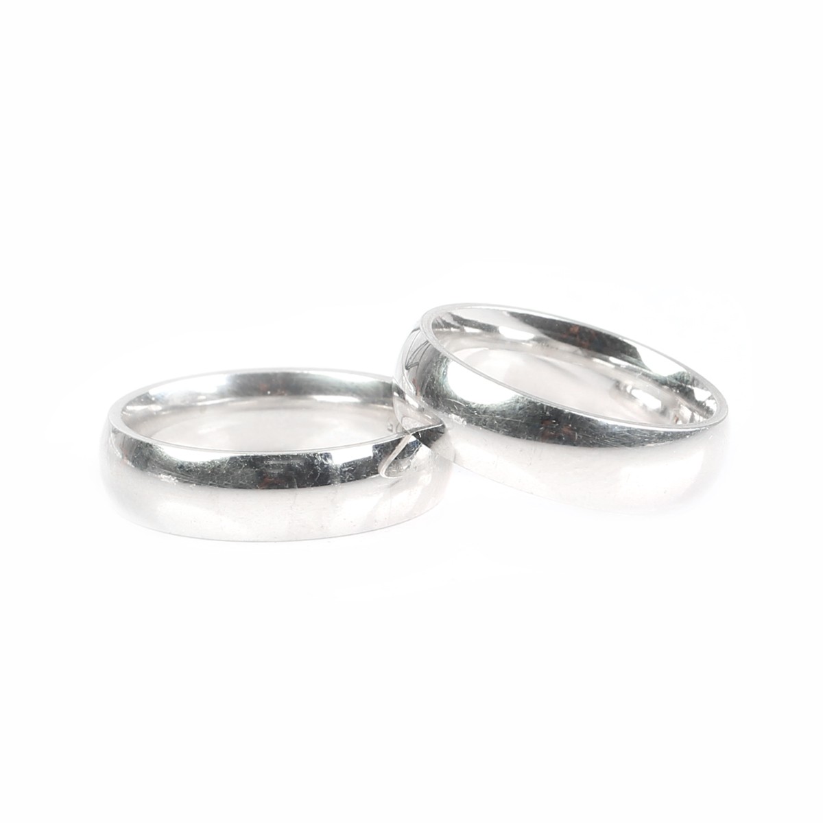 Silver Couple Engagement Rings | Classic Engagement Rings 1