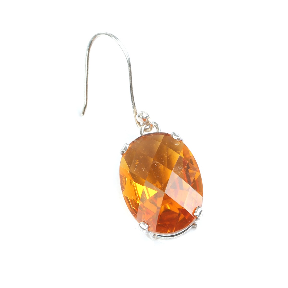 Citrine Dangle Earrings | Silver Drop Earrings 2