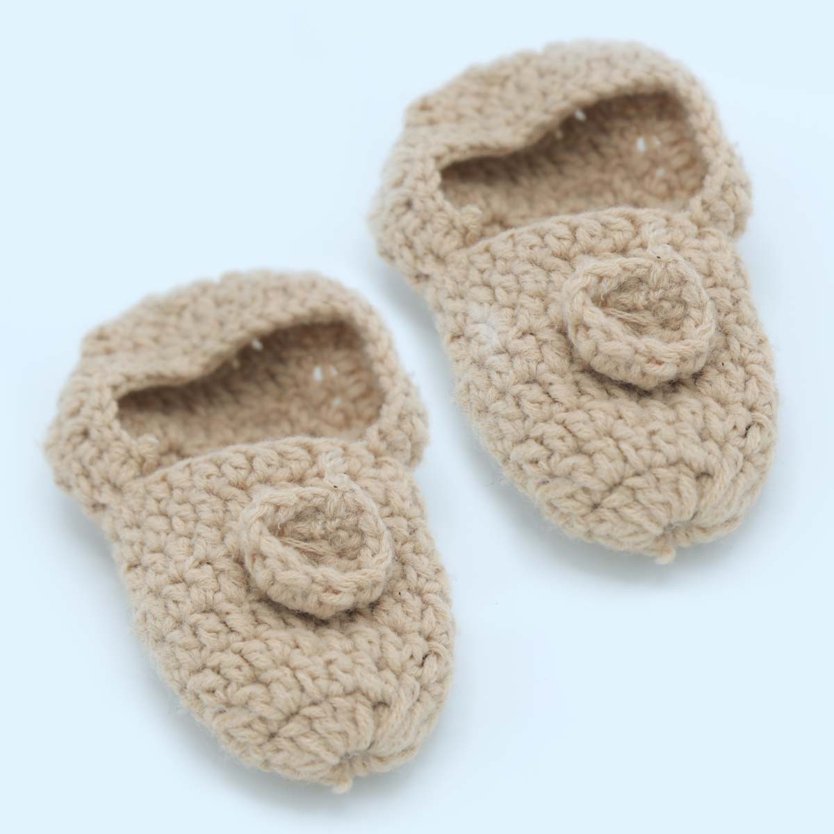Cream Baby Booties | Handmade Baby Footwear 2