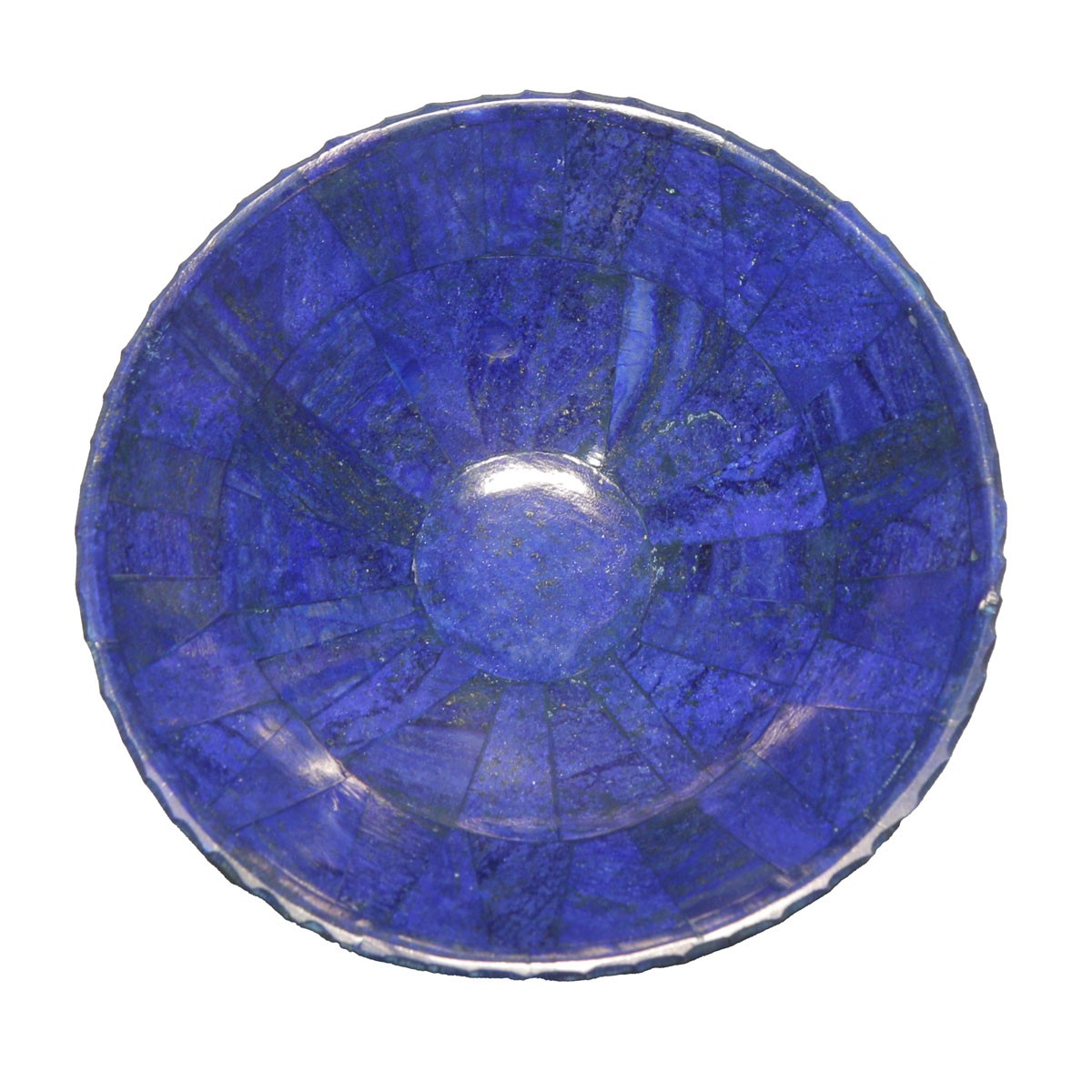 Blue Lapis Bowl | Footed Small Bowl with Curly Edge 1