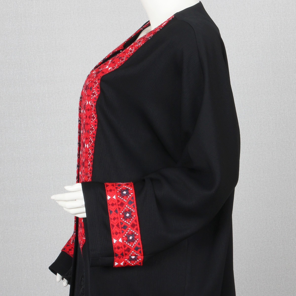 Black Mirror Kochi Embroidered Chapan | Traditional Afghan Long Overcoat  3