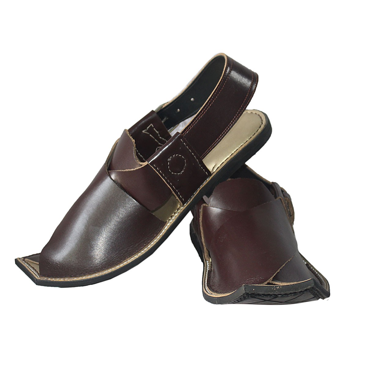 Chocolate Brown Charsadwal Shoe | Kunar Traditional Chappal 1