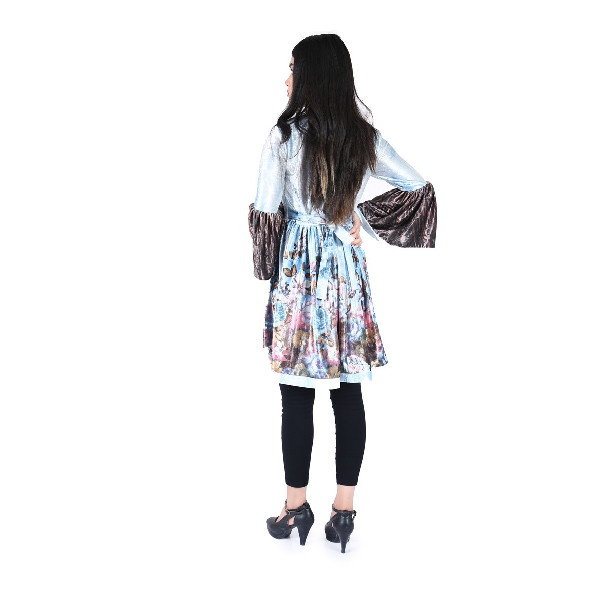 Afghan baby Blue Short Dress 3