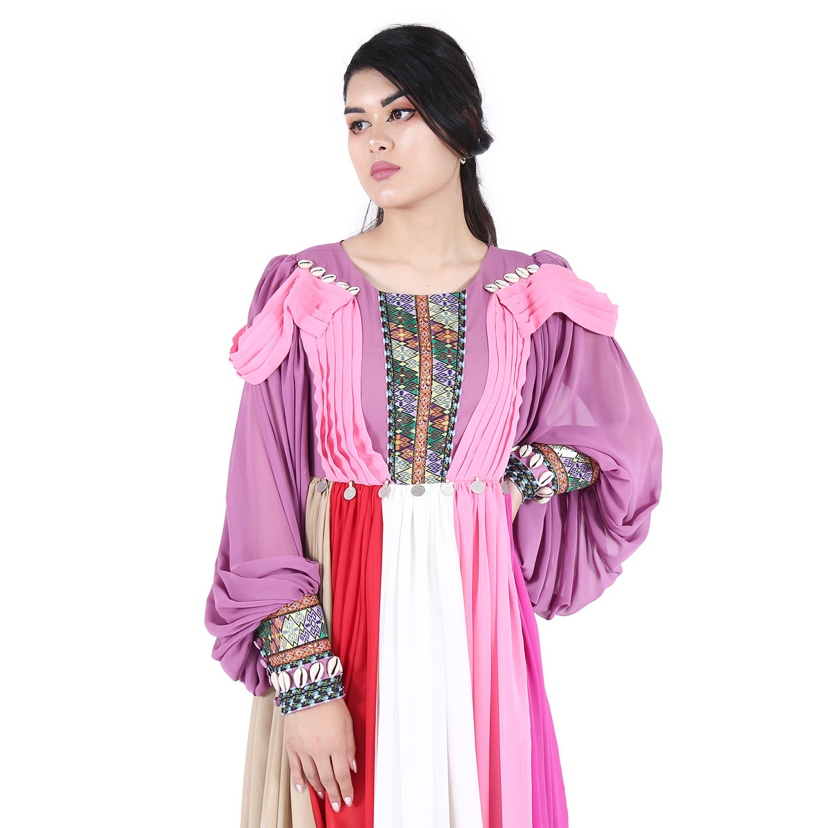 Party Colorful Handmade Long Dress 2