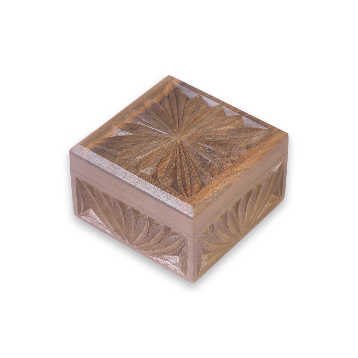 Nusristani Wooden Gift Box | Square Jewelry Box 1