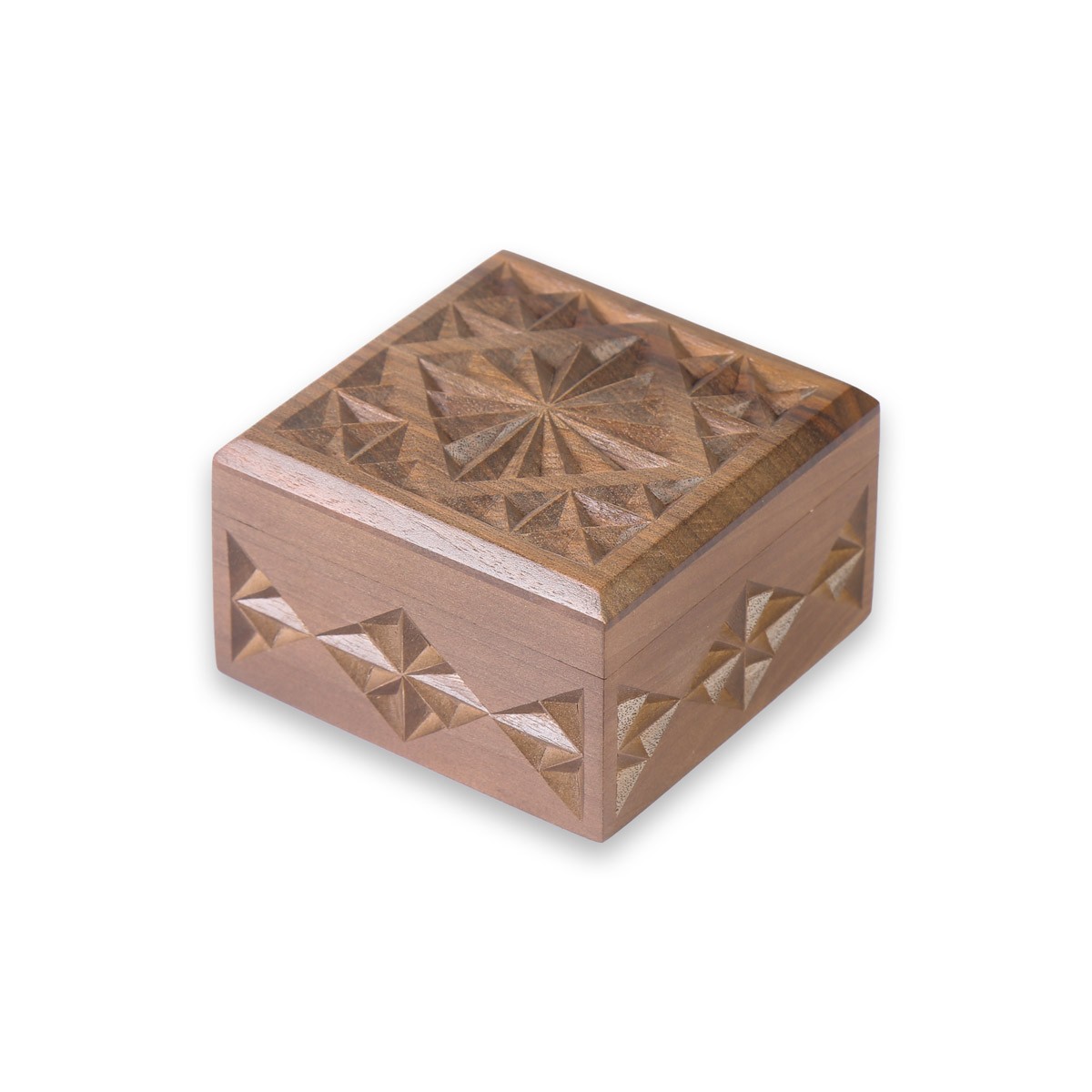 Nusristani Wooden Gift Box | Square Jewelry Box 1