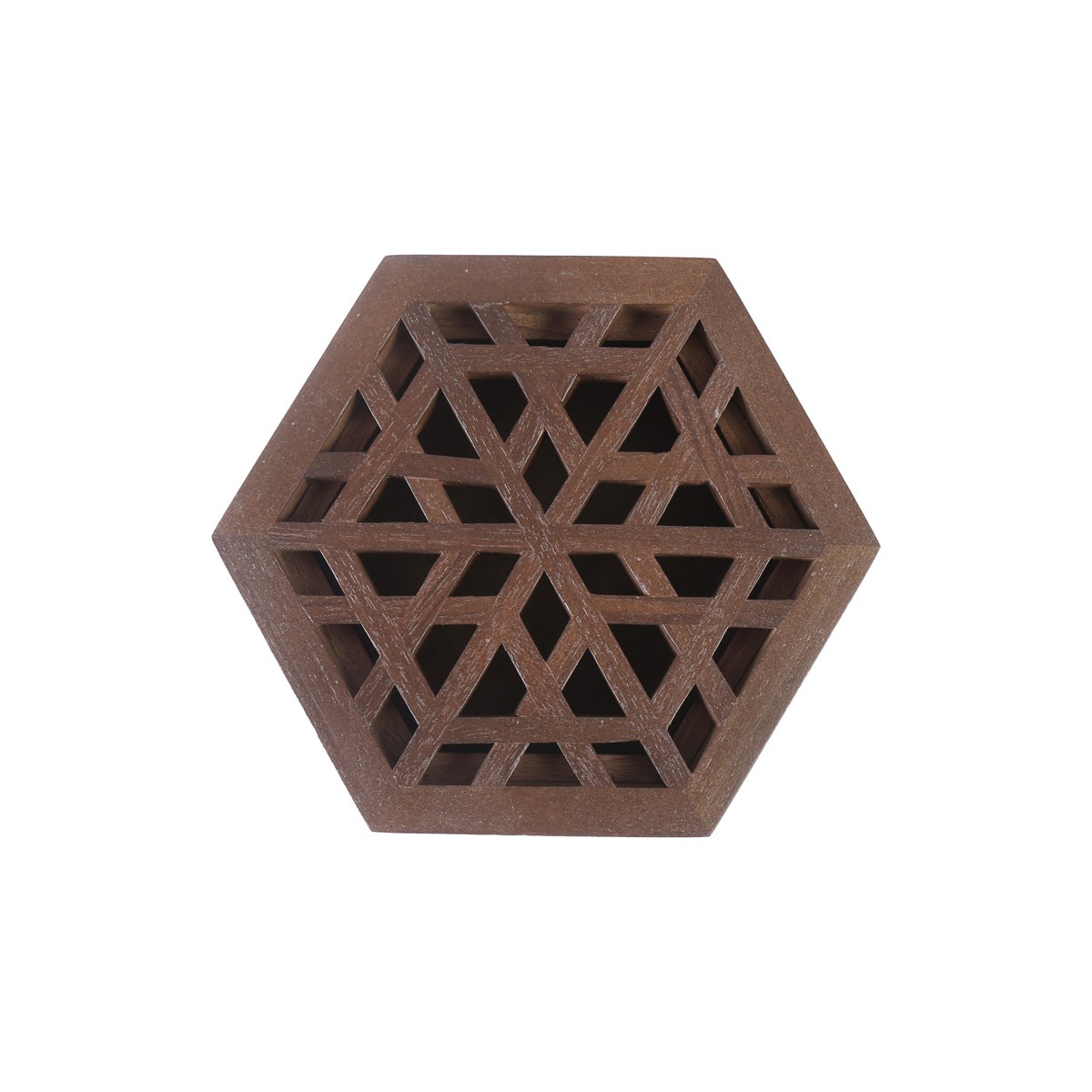 Wooden Gift Box | Hexagonal Cut Design Jewel box 2