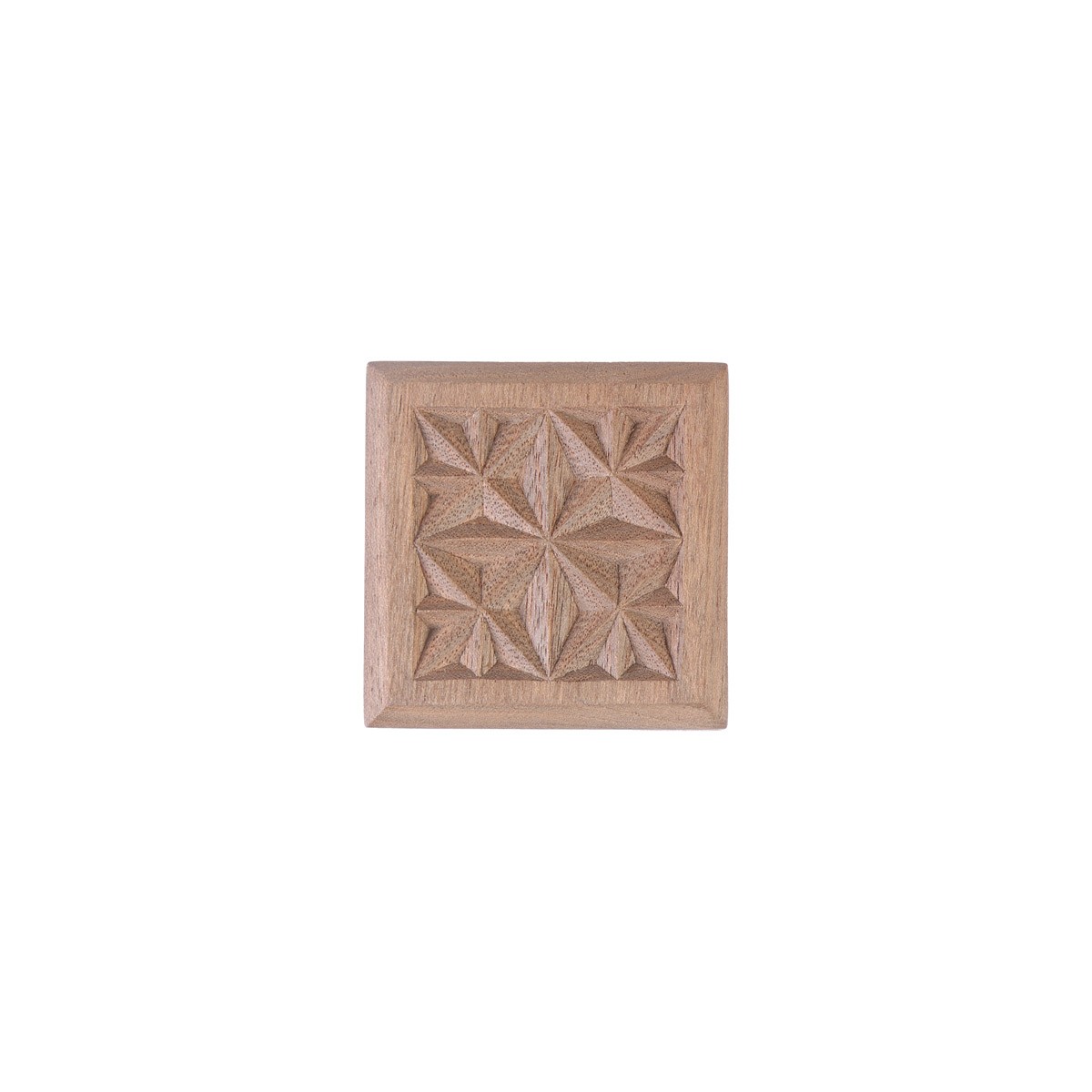 Mini Walnut Ring Box | Square Nuristani Jewel Box 2