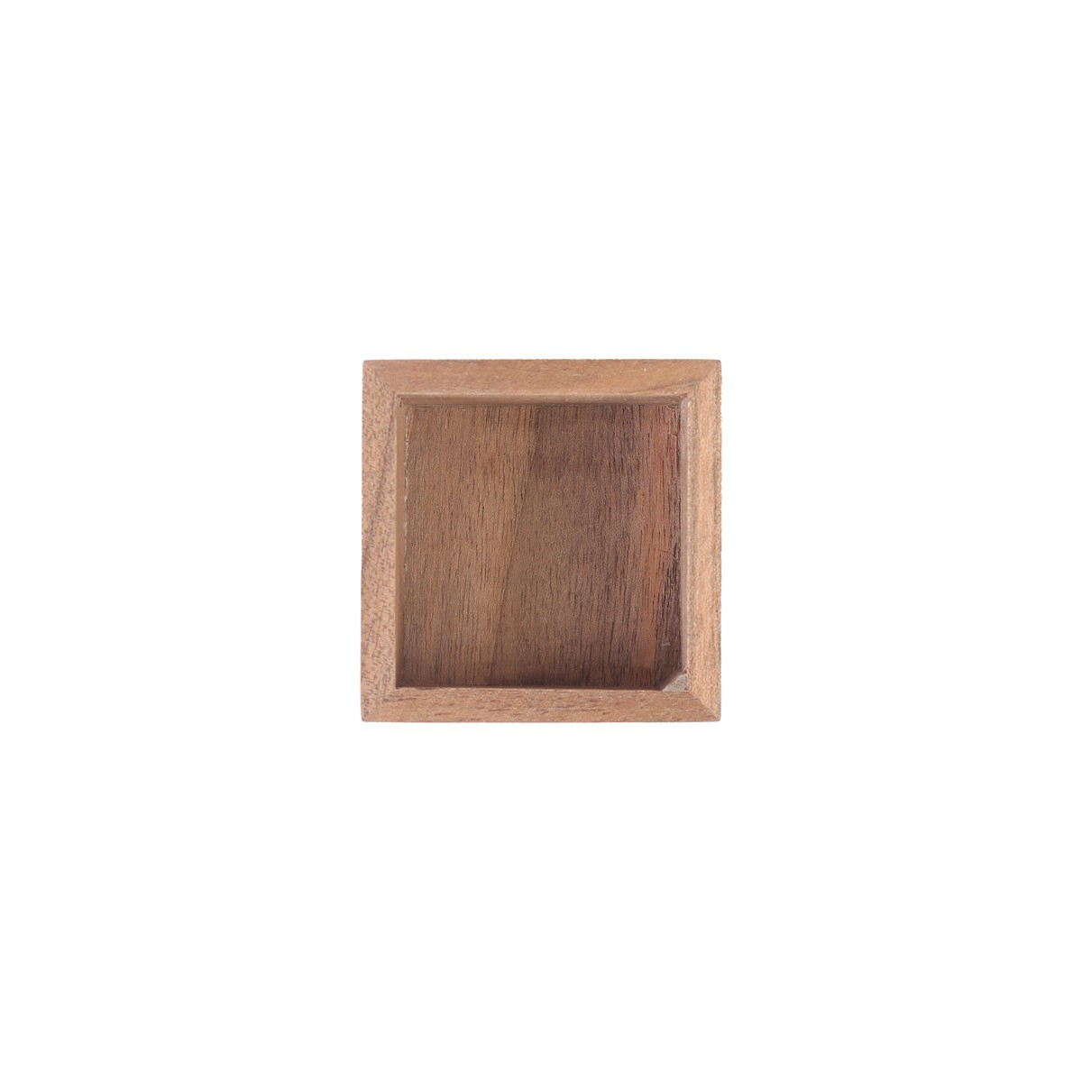 Mini Walnut Ring Box | Square Nuristani Jewel Box 4